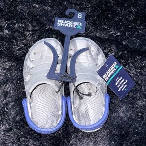 Kids Blue and Gray Shoes